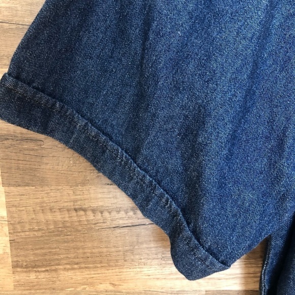 West Coast Connection Loose Fit Chambray Denim  Button Up Shirt Large - Picture 7 of 10